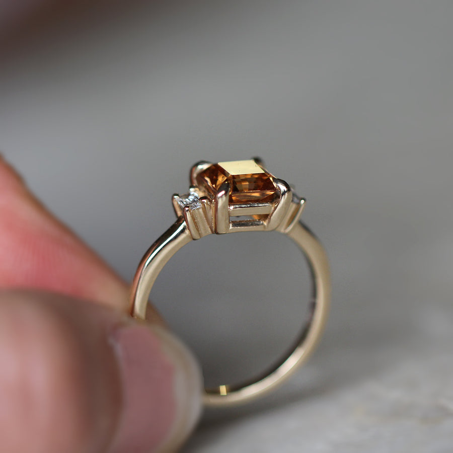 Honey Zircon Ring - 2.1ct