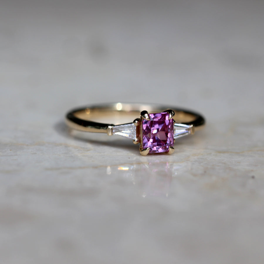 Pink Sapphire Ring - 0.70ct