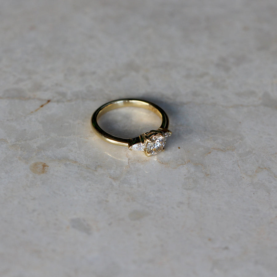Argyle + Pear Diamond Ring - 0.58ct