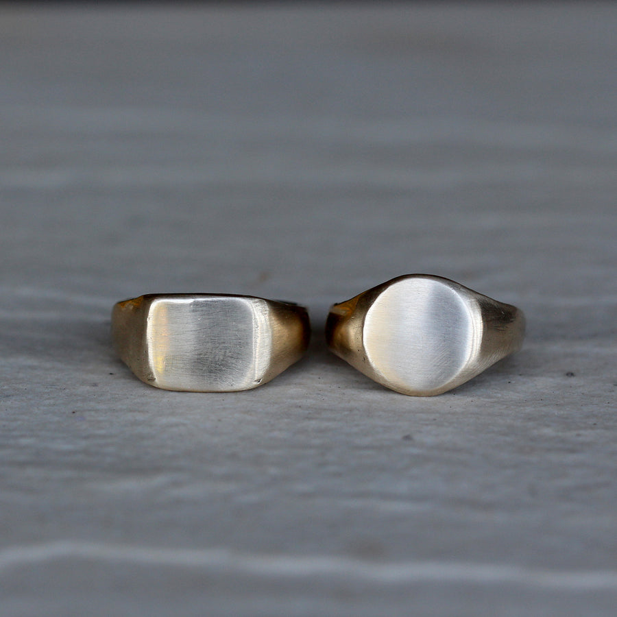 Organic Signet Ring -Round