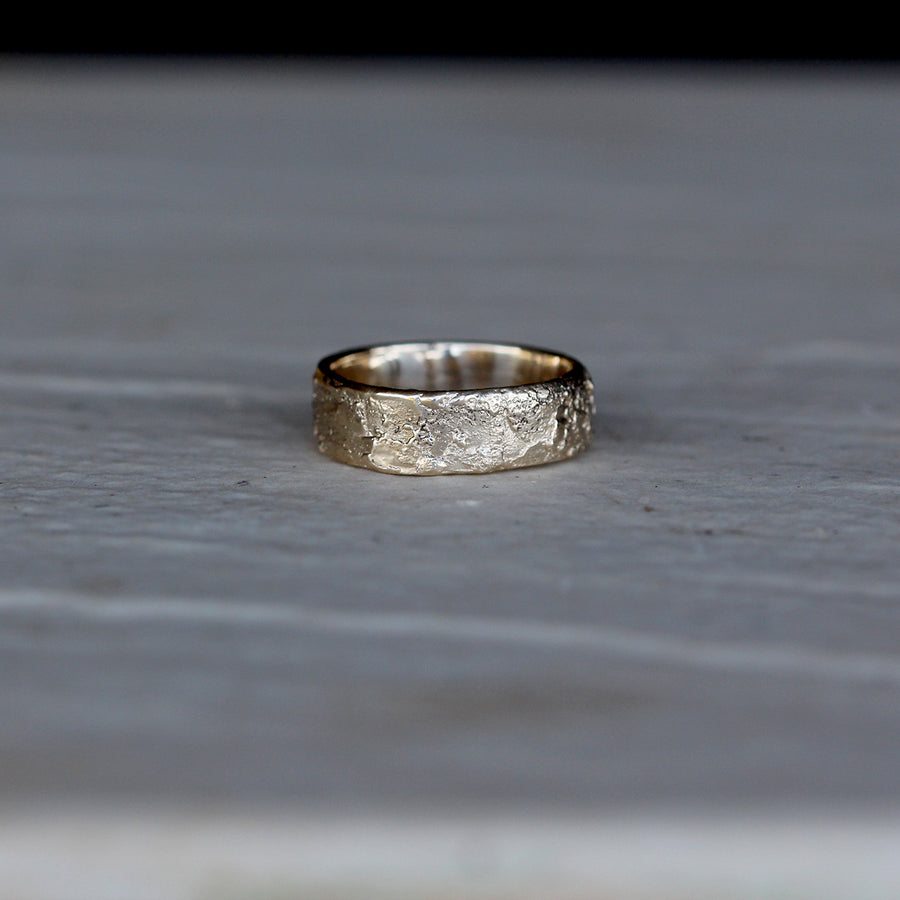 Heavily Textured Plain Band - 6mm