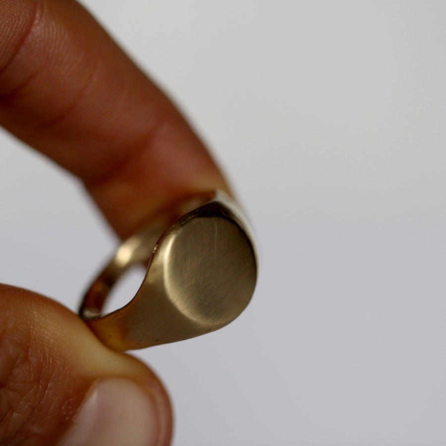 Organic Signet Ring -Round