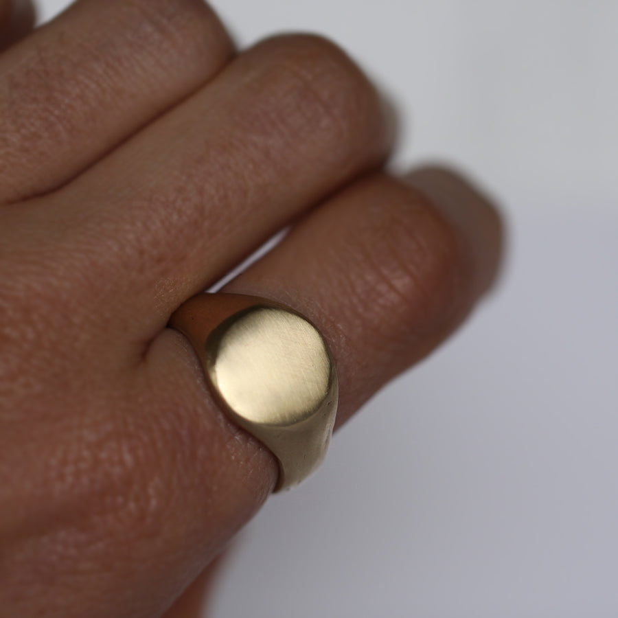 Organic Signet Ring -Round