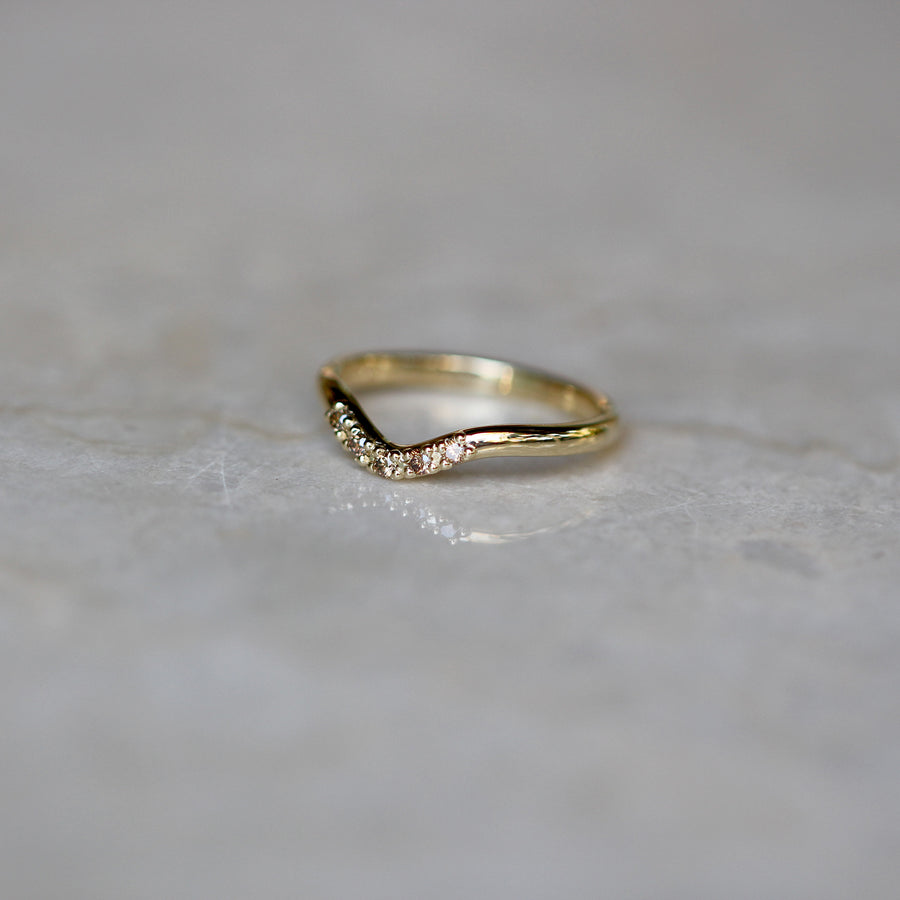 Argyle Diamond Band - Curved