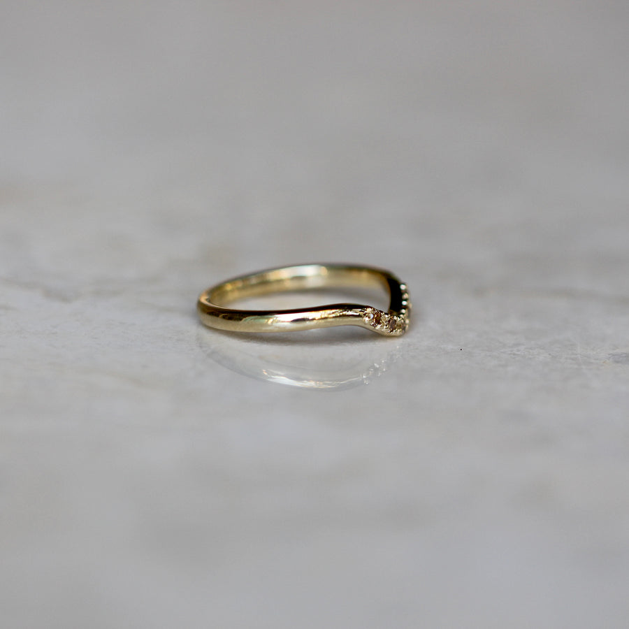 Argyle Diamond Band - Curved