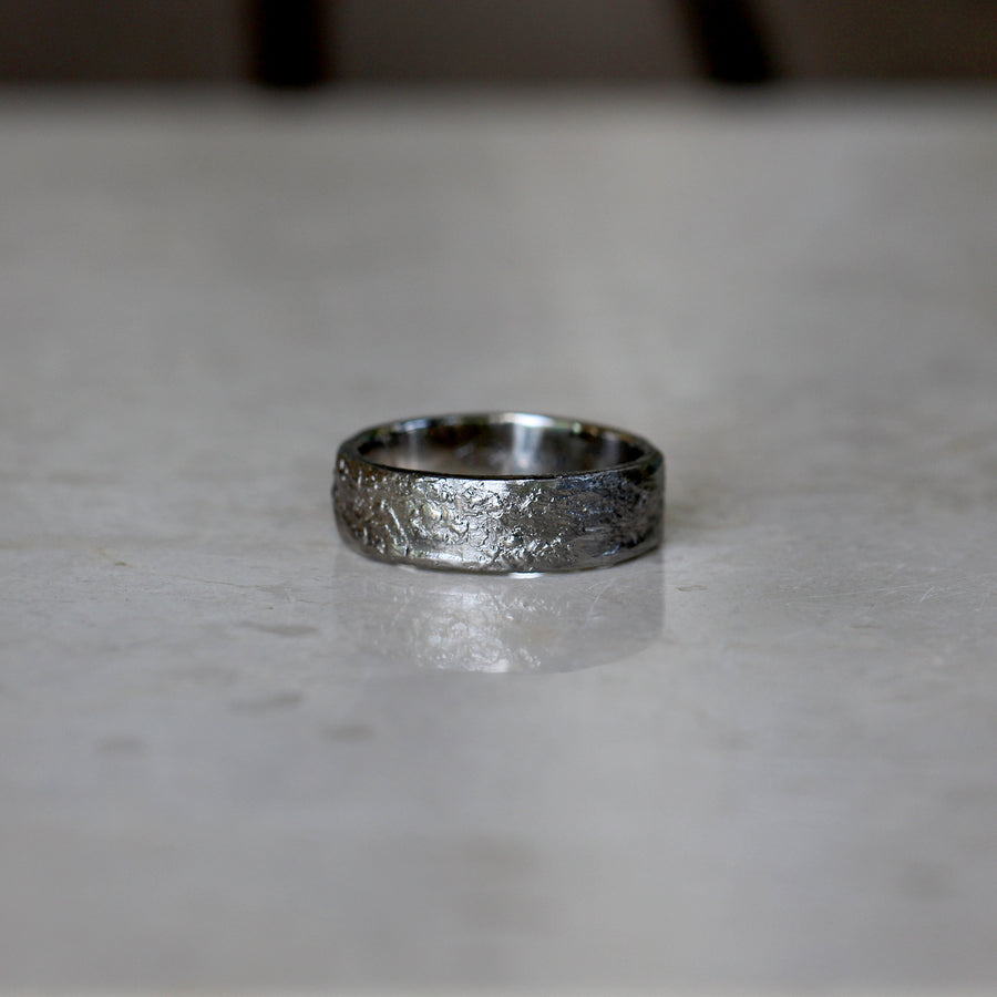 Heavily Textured Plain Band - 6mm