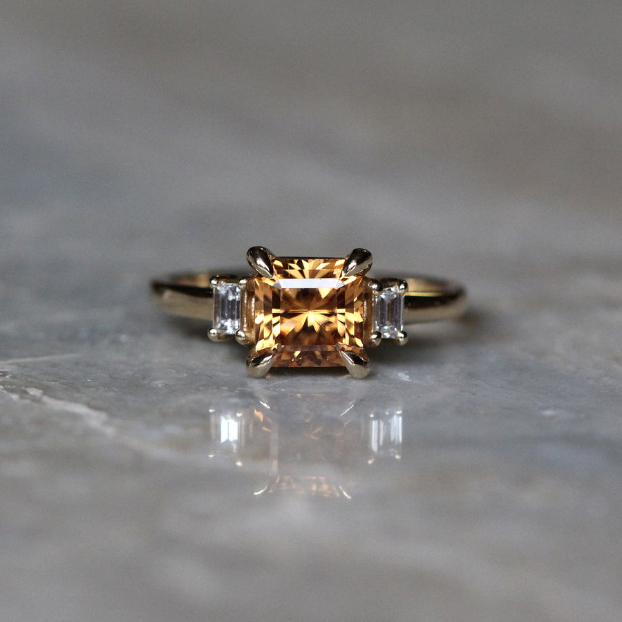 Honey Zircon Ring - 2.1ct