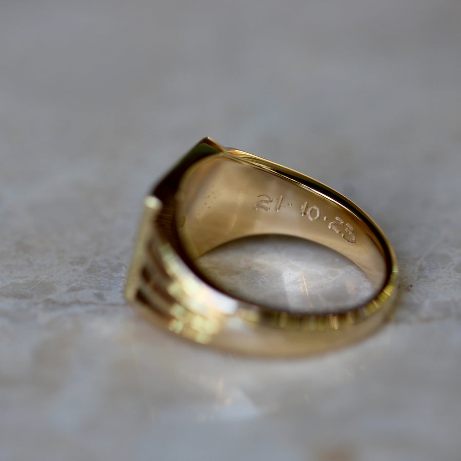 Organic Signet Ring -Round