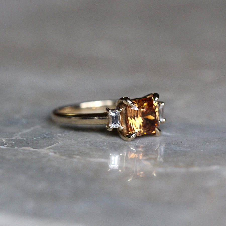 Honey Zircon Ring - 2.1ct