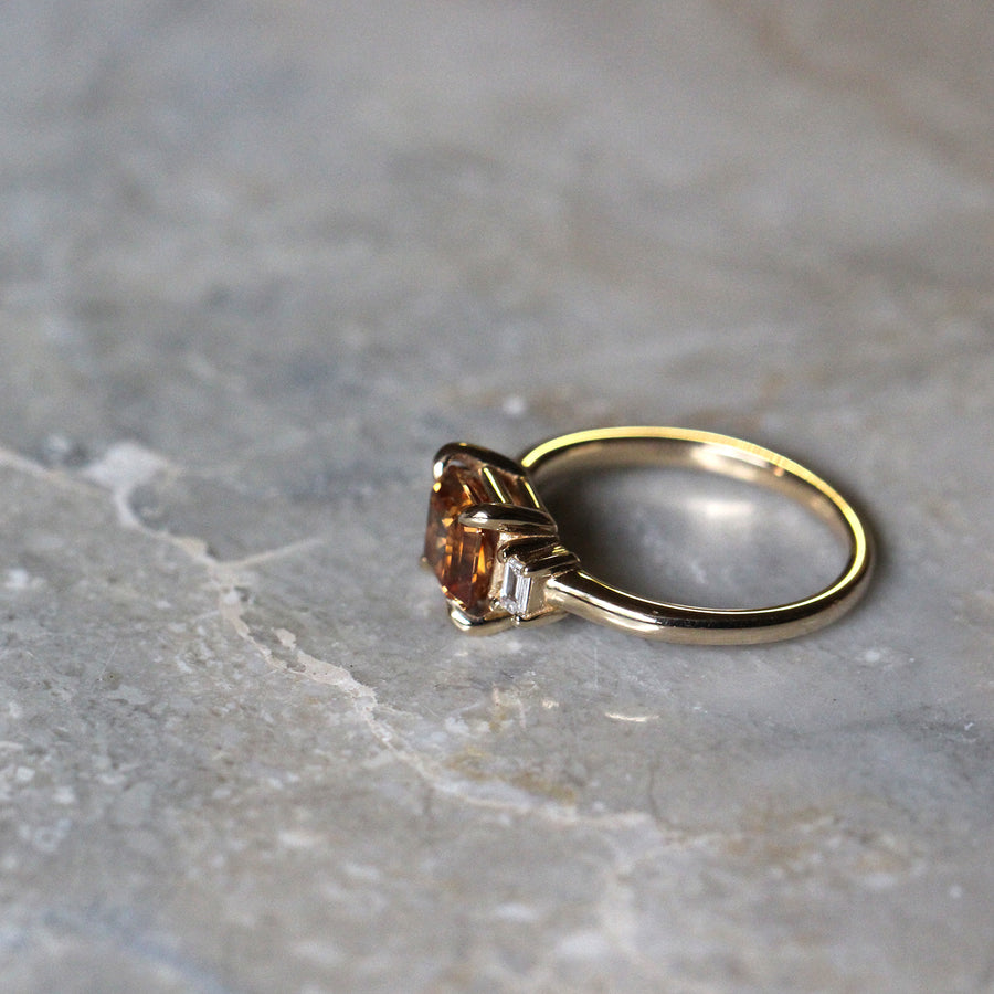 Honey Zircon Ring - 2.1ct