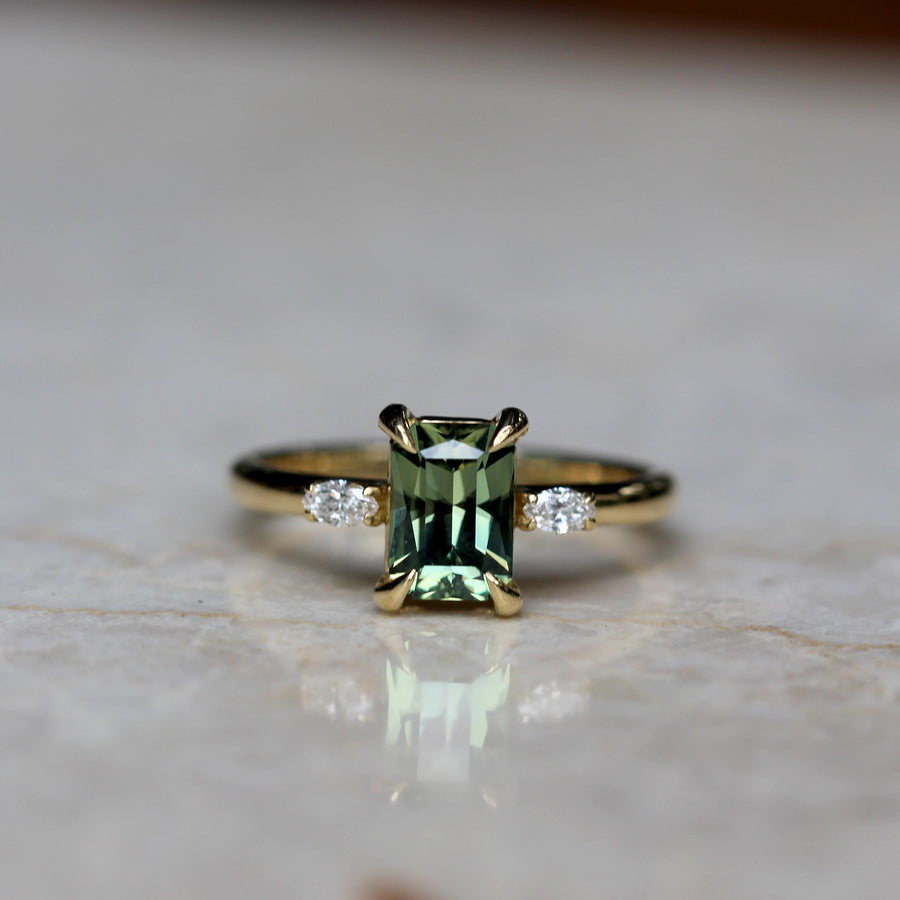 Radiant Parti Sapphire Ring - 1.80ct