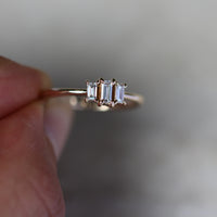 Art deco on sale baguette ring