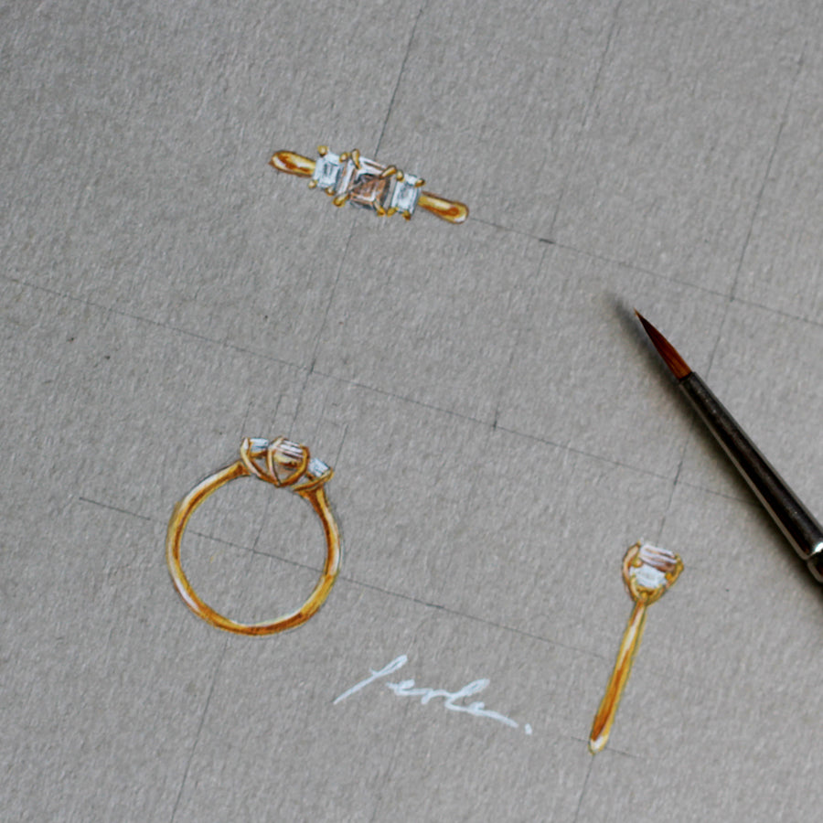Argyle Asscher Diamond Ring - 0.52ct