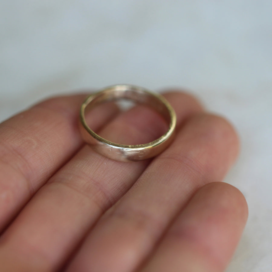 Textured Mens Wedding Band 4mm Custom Engagement Jewellery