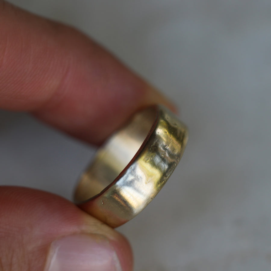 Textured Plain Band - 7mm