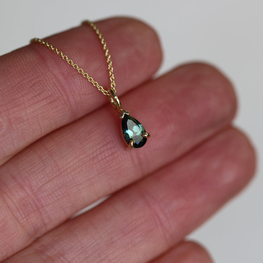 Pear Sapphire Necklace