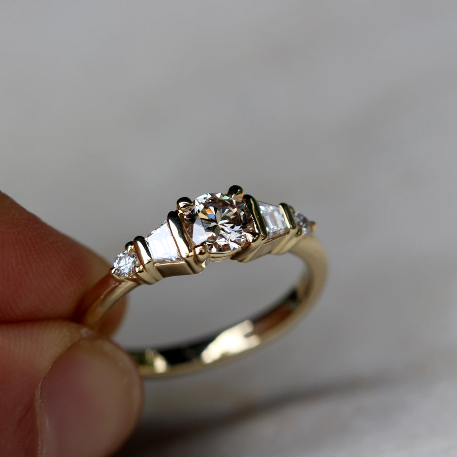 Argyle Diamond Deco Ring - 0.51ct