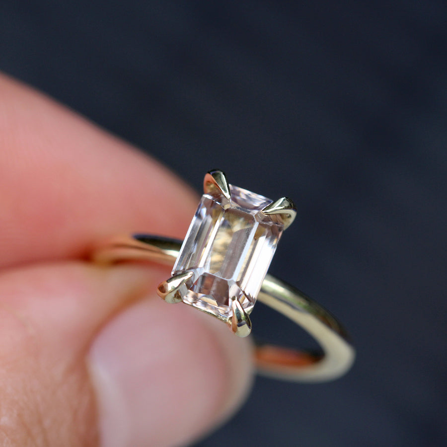 Zircon Solitaire Ring - 3.2ct