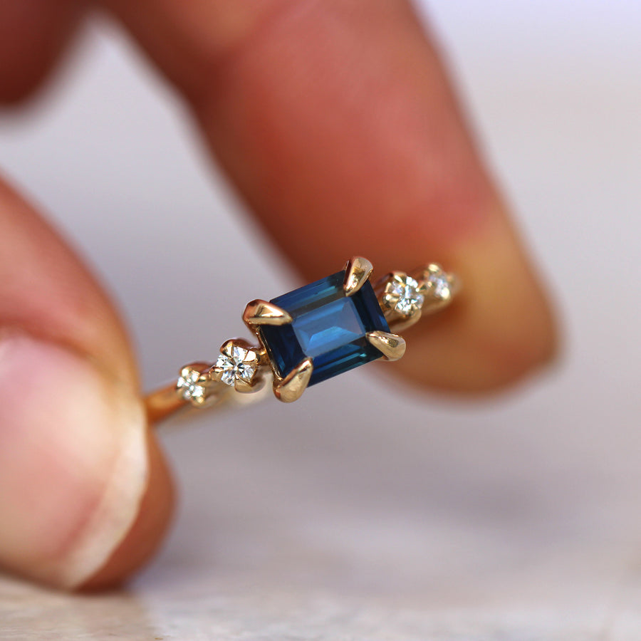 Blue Sapphire Ring - 1.1ct - JUX Jewellery