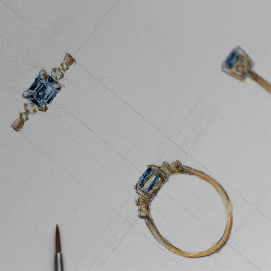 Blue Sapphire Ring - 1.1ct