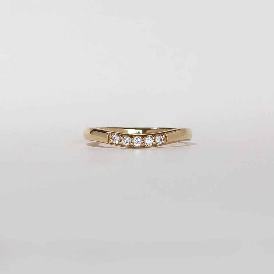 Pavé Diamond Band - Soft Curve